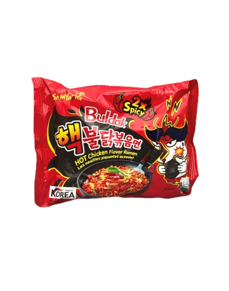 Hot Chicken Flavour, 2xSpicy (rot), Samyang, 140g