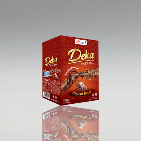 Deka Wafer Roll Schoko, 24 x 9g, Dua Kelinci