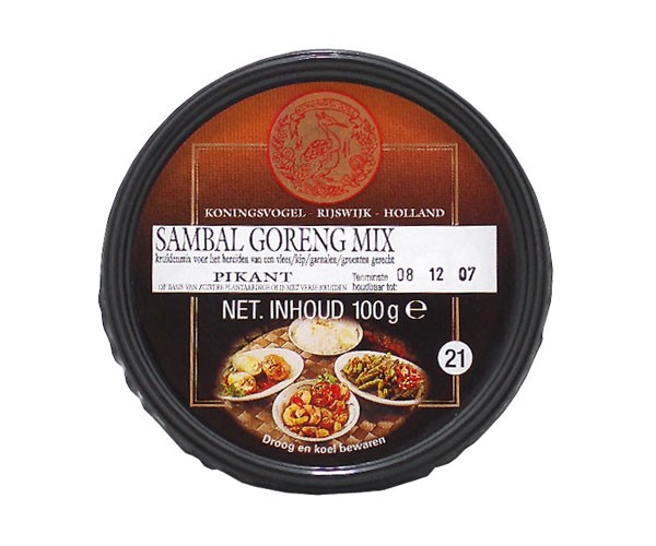 Sambal Goreng Mix, Koningsvogel, 100g