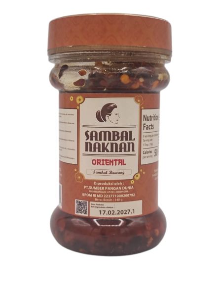 Sambal Bawang Oriental, Naknan, 140g