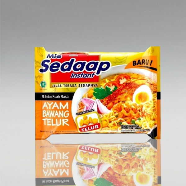 Mie Sedaap mit Hähnchen-Zwiebel-Ei Geschmack, 73g
