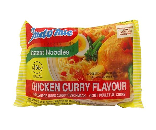 1 Karton (40 Stück) Indomie Chicken Curry Flavour