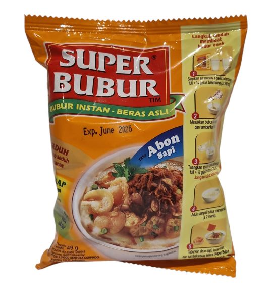 Bubur Instan Lezat Rasa ABON Sapi, 49g